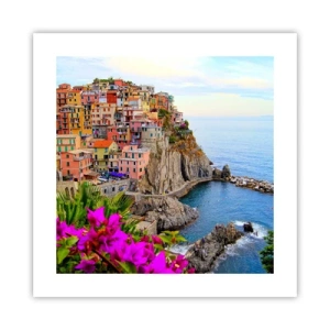 Plakat - Śmiejące się miasto - 40x40 cm