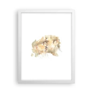 Plakat w białej ramie - Odnaleziona połowa? - 30x40 cm