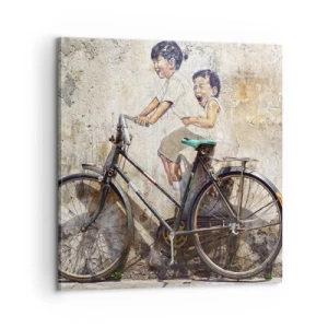 Obraz na płótnie - Prawda czy fałsz? - 60x60 cm