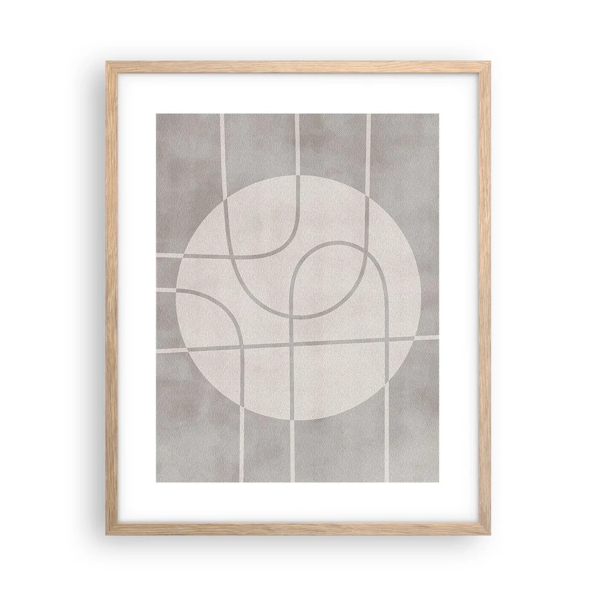 Plakat w ramie jasny dąb - Koliście i na wprost - 40x50 cm