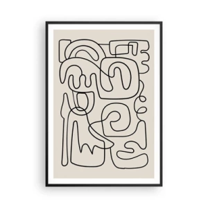 Plakat w czarnej ramie - Po śladzie - 70x100 cm