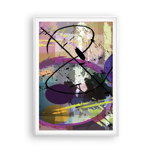 Plakat w białej ramie - Można wprost lub naokoło - 70x100 cm