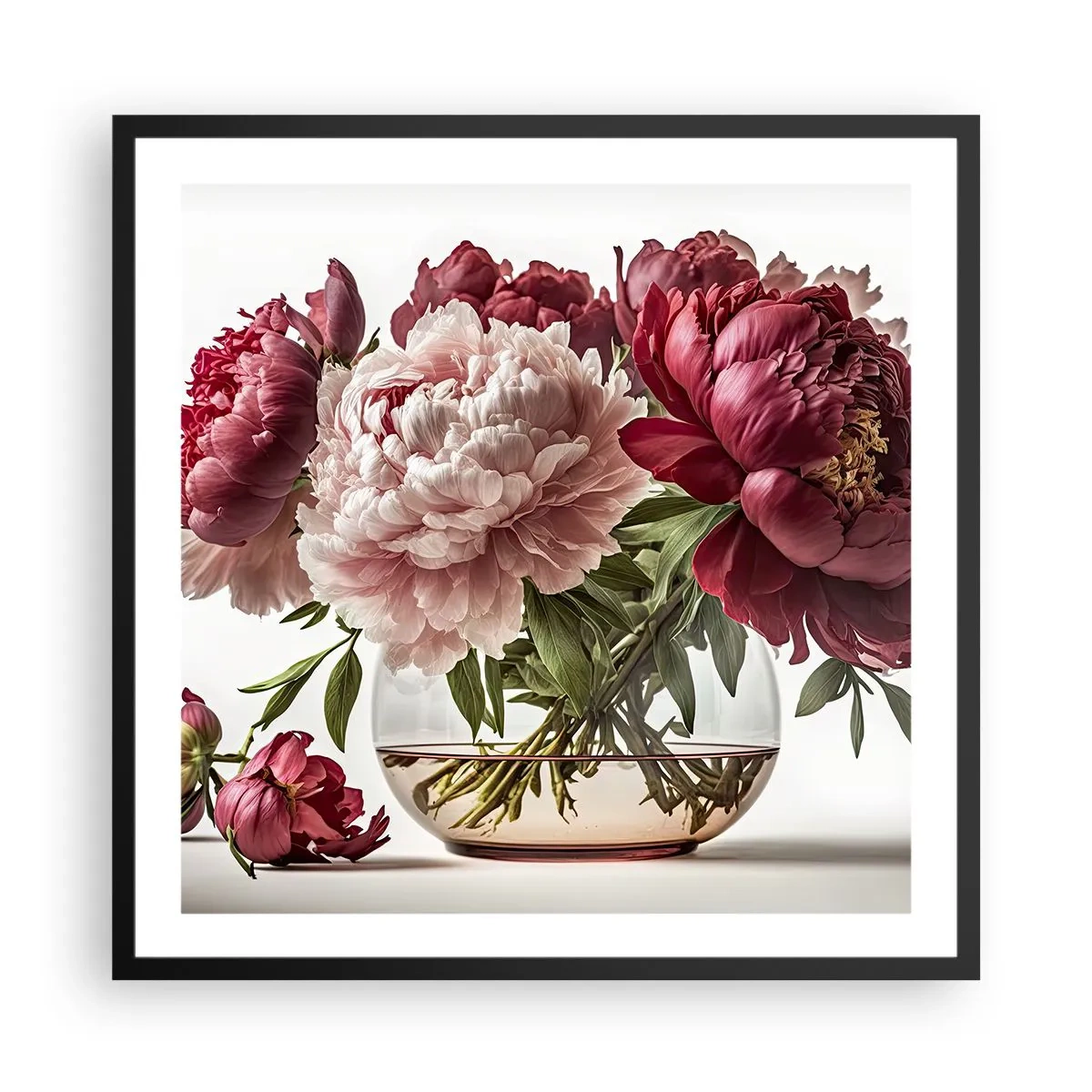 Plakat w czarnej ramie - W pełnym rozkwicie urody - 60x60 cm