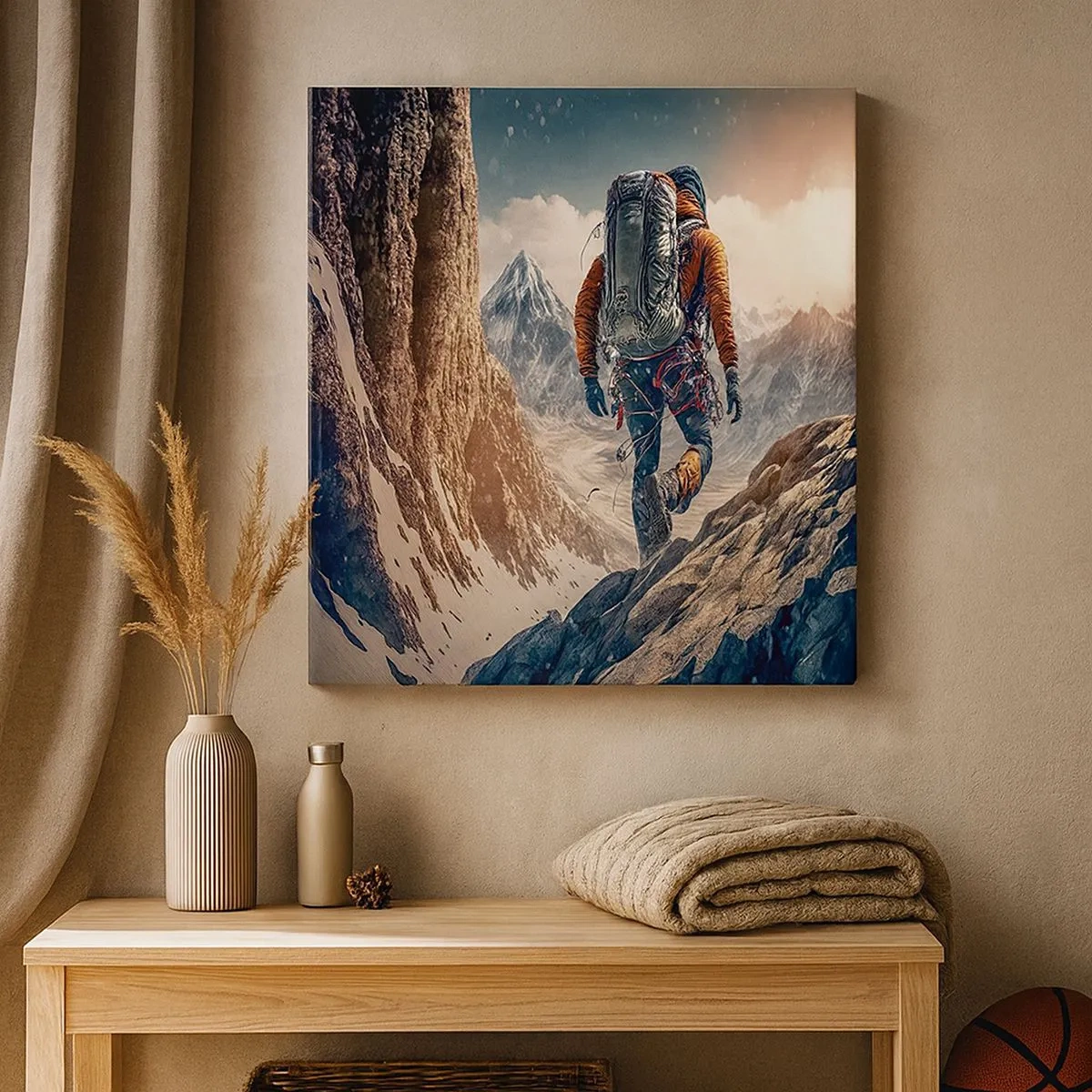Obraz na płótnie - Samotny wojownik - 30x30 cm