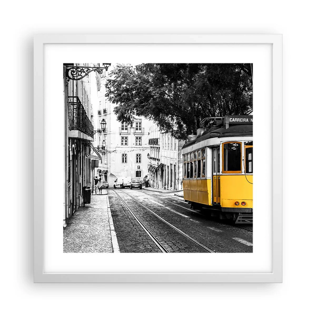Plakat w białej ramie - I fado w tle - 40x40 cm