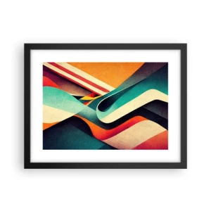Plakat w czarnej ramie - Kompozycja intensywna - 40x30 cm