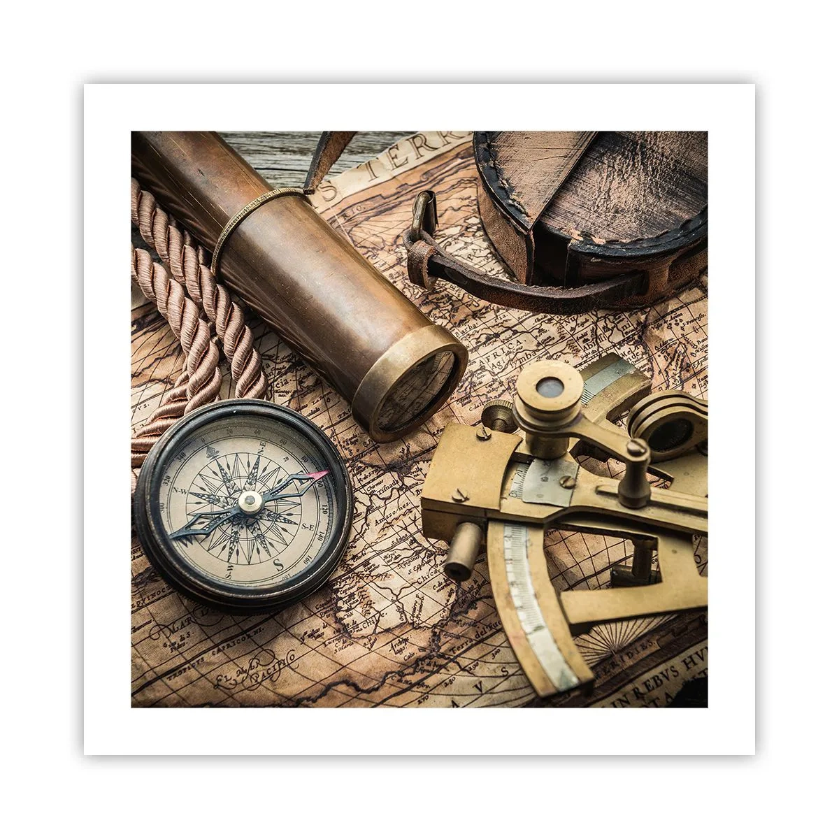 Plakat - Wyznacz kurs - 50x50 cm