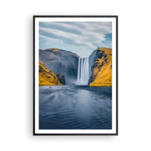 Plakat w czarnej ramie - Wieczne trwanie, wieczny ruch - 70x100 cm