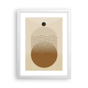 Plakat w białej ramie - O pochodzeniu figur geometrycznych - 30x40 cm