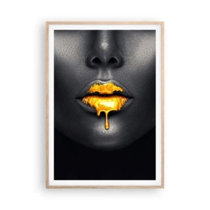 Plakat w ramie jasny dąb - Złotousta - 70x100 cm