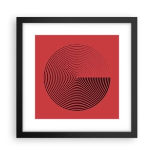 Plakat w czarnej ramie - Ruch kolisty - 30x30 cm
