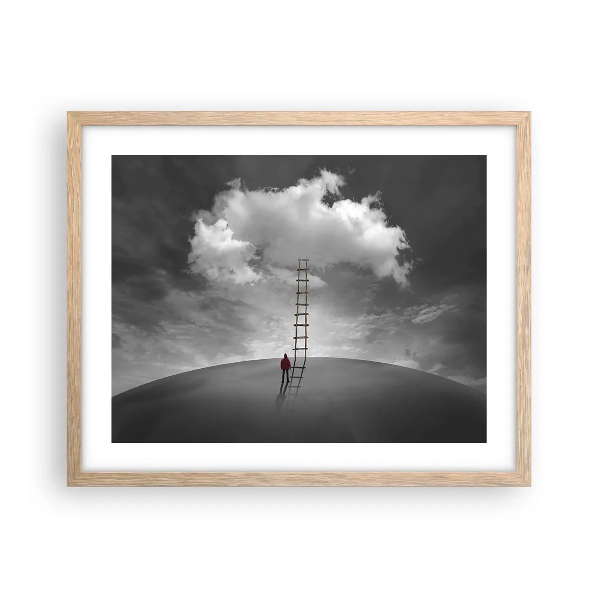 Plakat w ramie jasny dąb - Wszystko możliwe - 50x40 cm