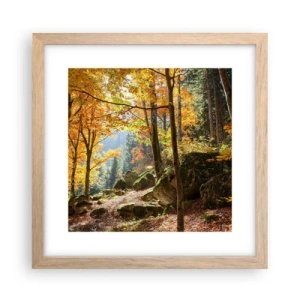 Plakat w ramie jasny dąb - Czas na odpoczynek - 30x30 cm