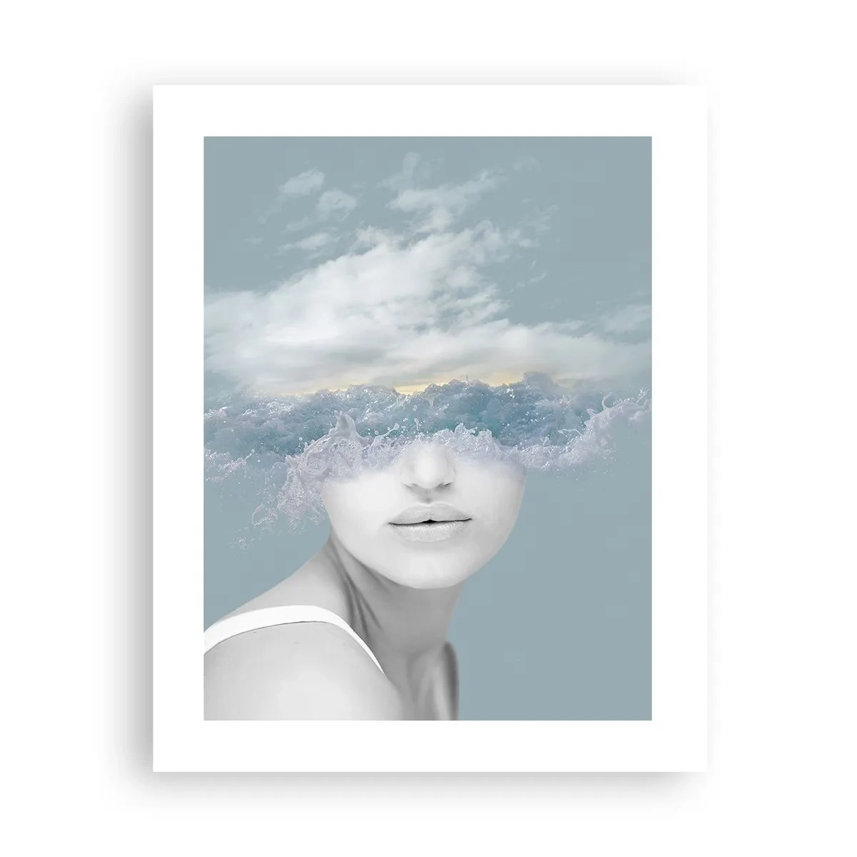 Plakat - Z głową w chmurach - 40x50 cm