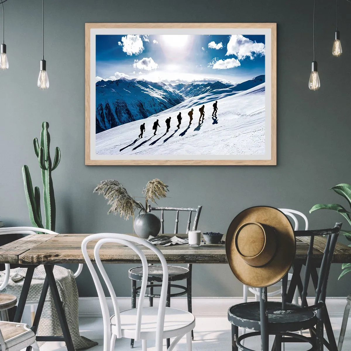 Plakat w ramie jasny dąb - Drużyna zdobywców - 70x50 cm