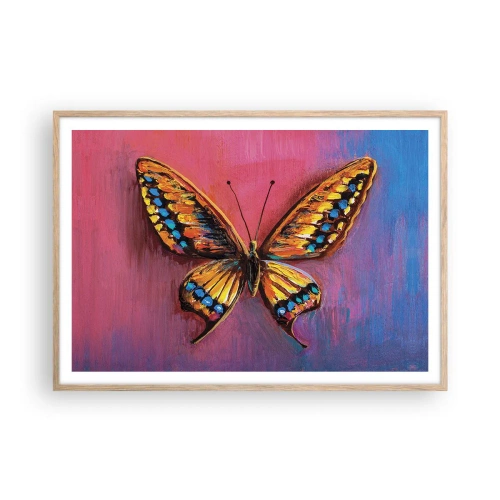 Plakat w ramie jasny dąb - Klejnot natury - 100x70 cm