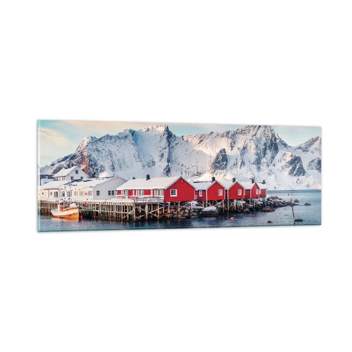 Obraz na szkle - Północne ustronie - 90x30 cm