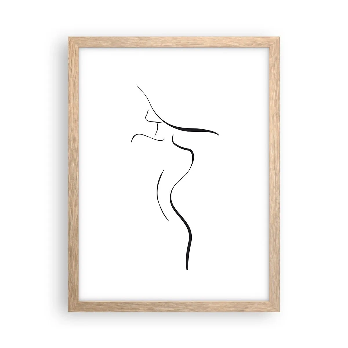 Plakat w ramie jasny dąb - Nieuchwytna jak fala - 30x40 cm