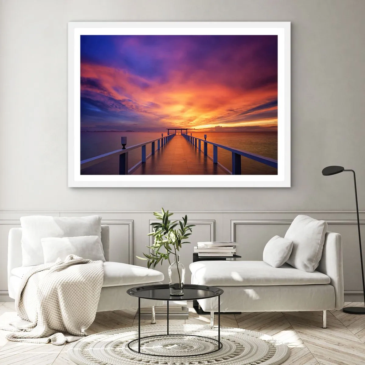 Plakat w białej ramie - Bez końca - 91x61 cm