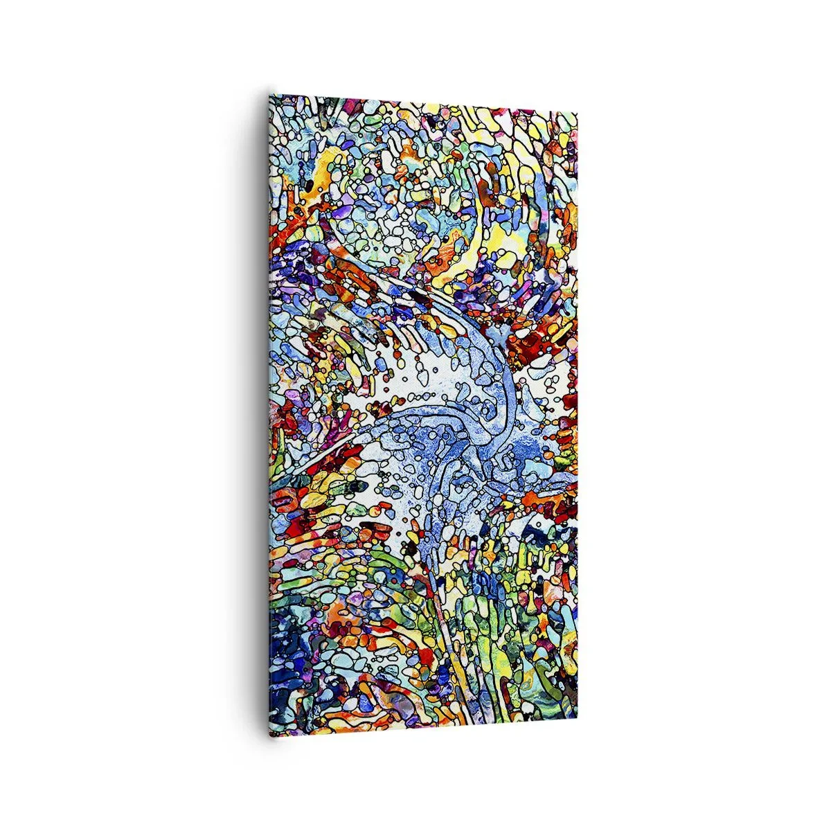 Obraz na płótnie - Witraż kroplisty - 65x120 cm