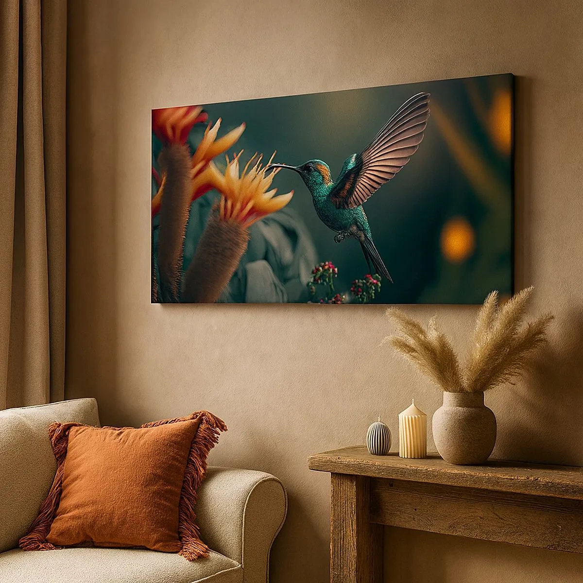 Obraz na płótnie - naprawdę barwne życie - 100x40 cm