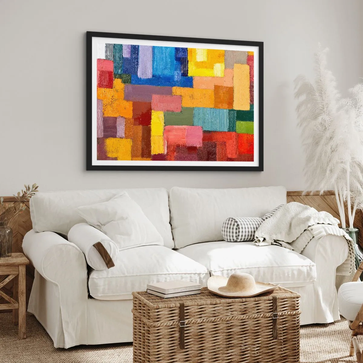 Plakat w czarnej ramie - Każdy inny, wszystkie barwne - 40x30 cm