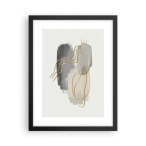 Plakat w czarnej ramie - Trwanie i ruch - 30x40 cm