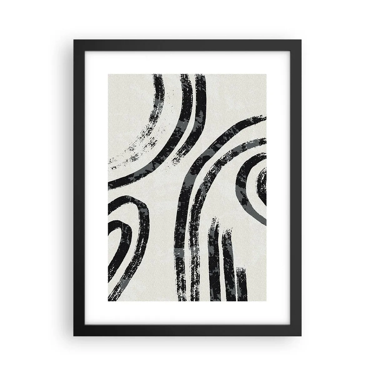 Plakat w czarnej ramie - W pół zatrzymany - 30x40 cm