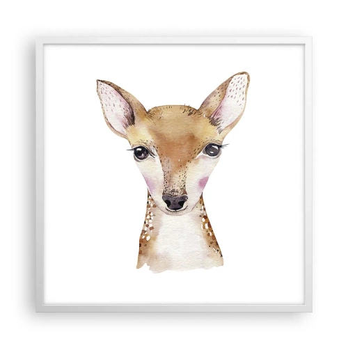 Plakat w białej ramie - Natura niewinności - 60x60 cm