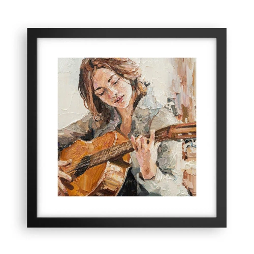 Plakat w czarnej ramie - Koncert na gitarę i dziewczęce serce - 30x30 cm