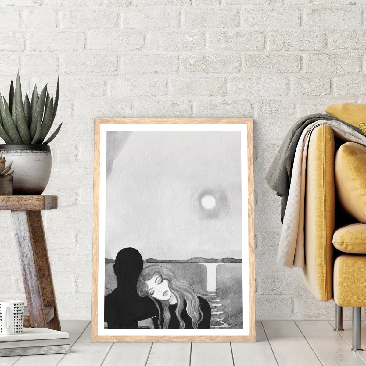 Plakat w ramie jasny dąb - Zawsze tajemnica - 50x70 cm