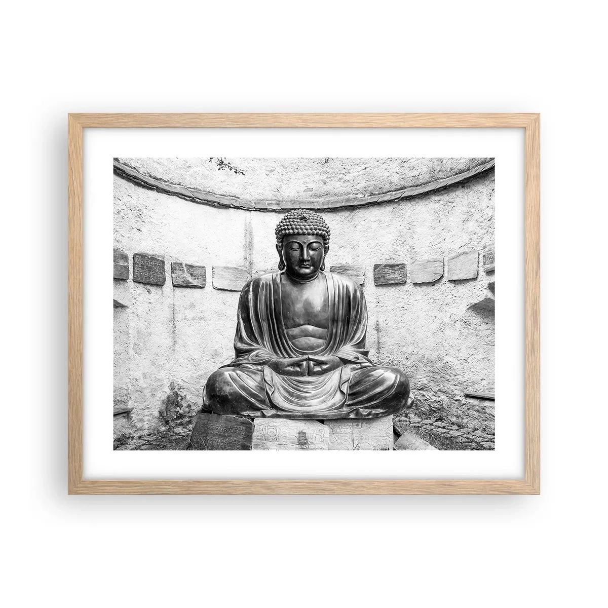 Plakat w ramie jasny dąb - U źródeł spokoju - 50x40 cm