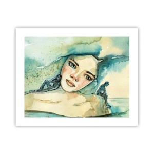 Plakat - Am I blue? - 50x40 cm