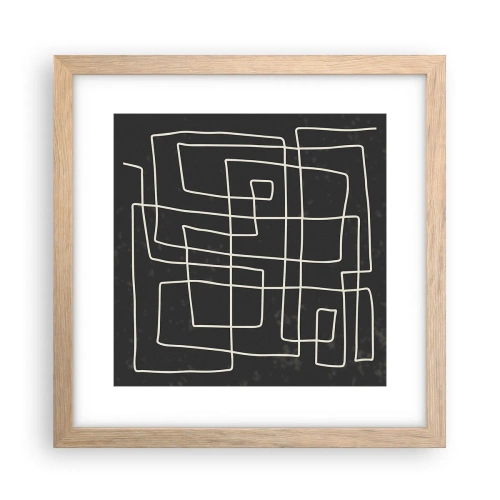 Plakat w ramie jasny dąb - Nie taki prosty - 30x30 cm