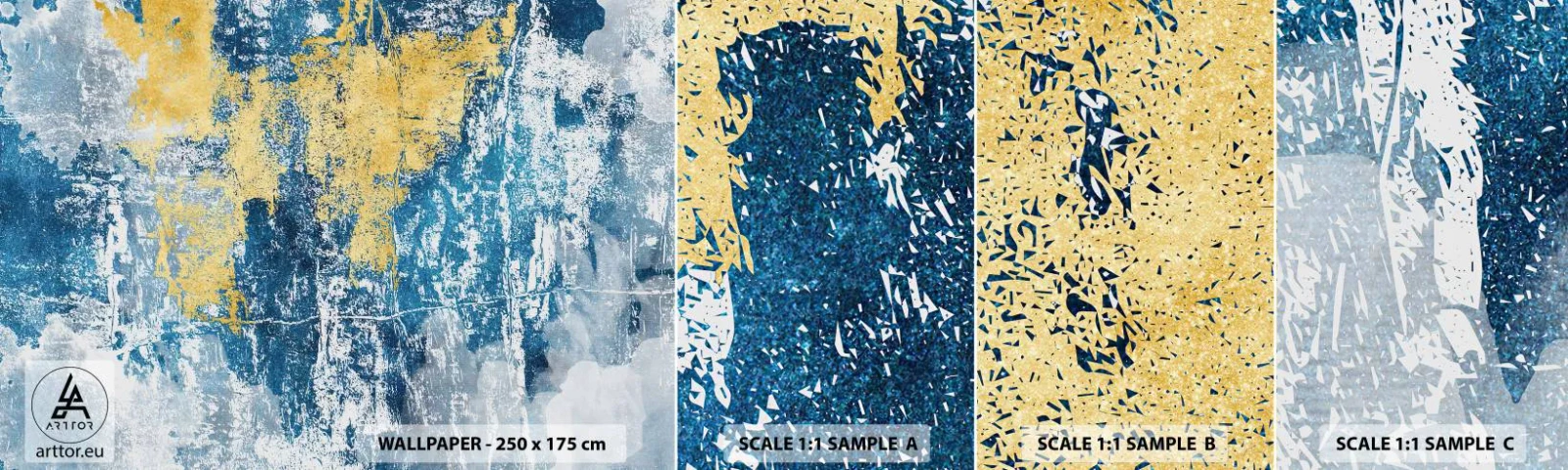 Fototapeta Próbka Samoprzylepna Deluxe Sticker - Abstrakcja pełna pogody - Abstrakcja, Sztuka, Plamy - 100x30 cm