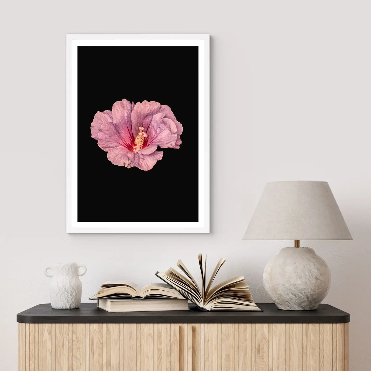 Plakat w białej ramie - Prosto do serca - 50x70 cm