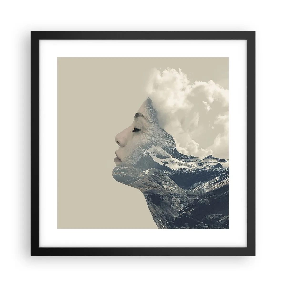 Plakat w czarnej ramie - Uroda żywiołów - 40x40 cm