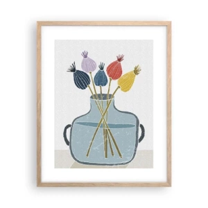 Plakat w ramie jasny dąb - Jak makiem zasiał - 40x50 cm