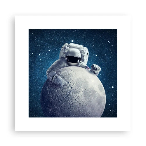 Plakat - Kosmiczny żartowniś - 30x30 cm