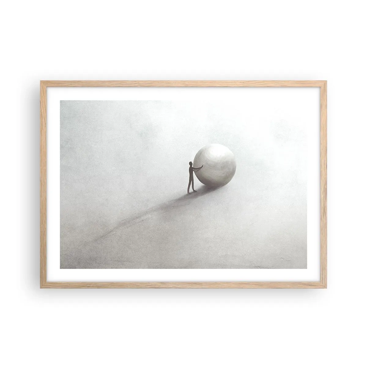 Plakat w ramie jasny dąb - Gra życia - 70x50 cm