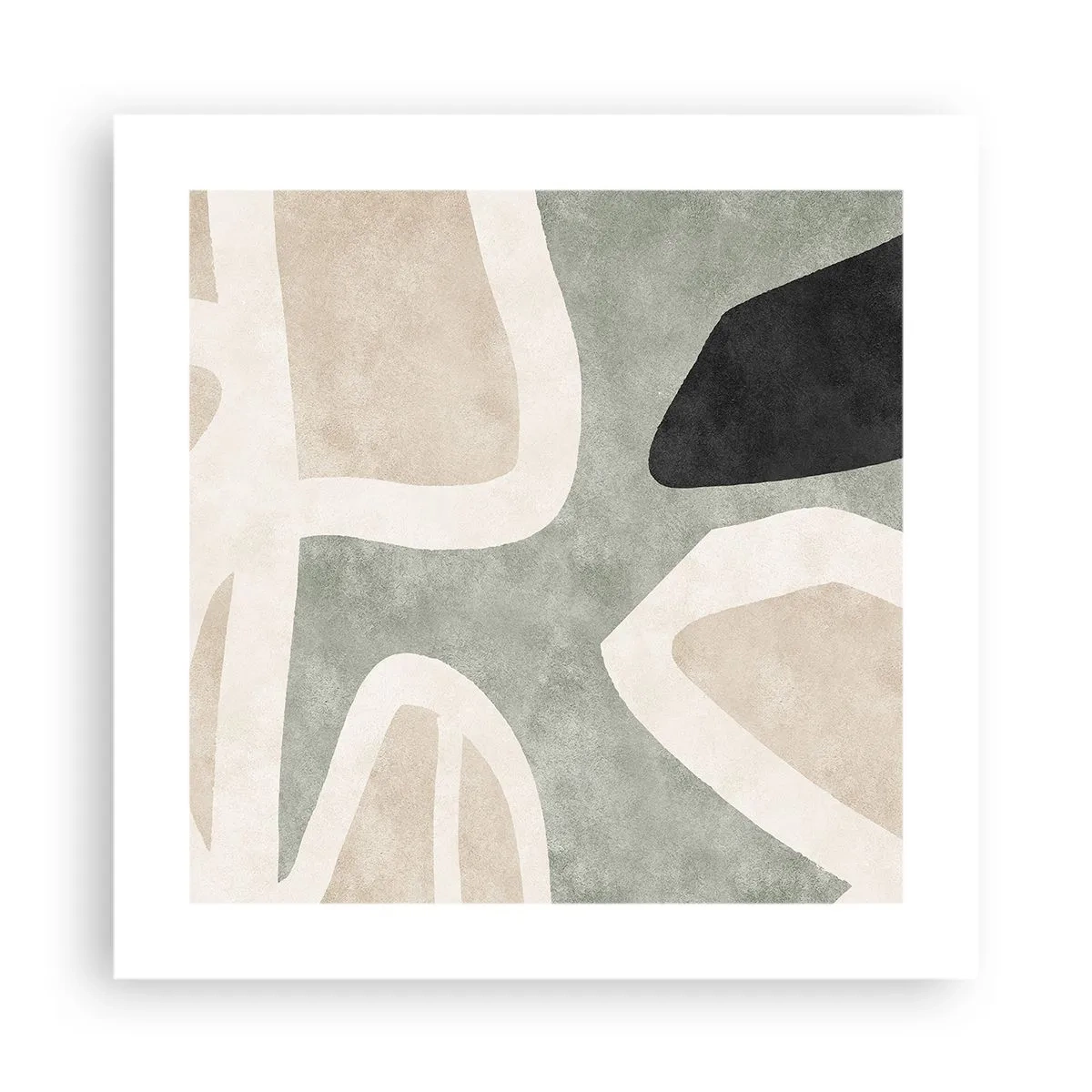 Plakat - Kompozycja z motywem czerni - 40x40 cm