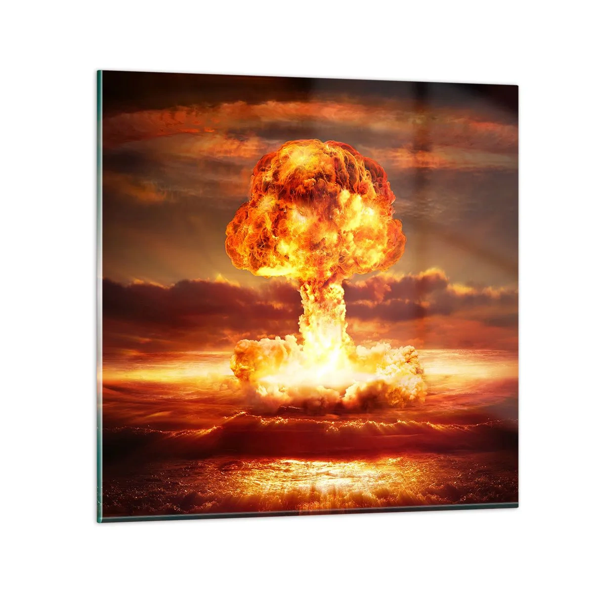 Obraz na szkle - I stanie się koniec - 50x50 cm