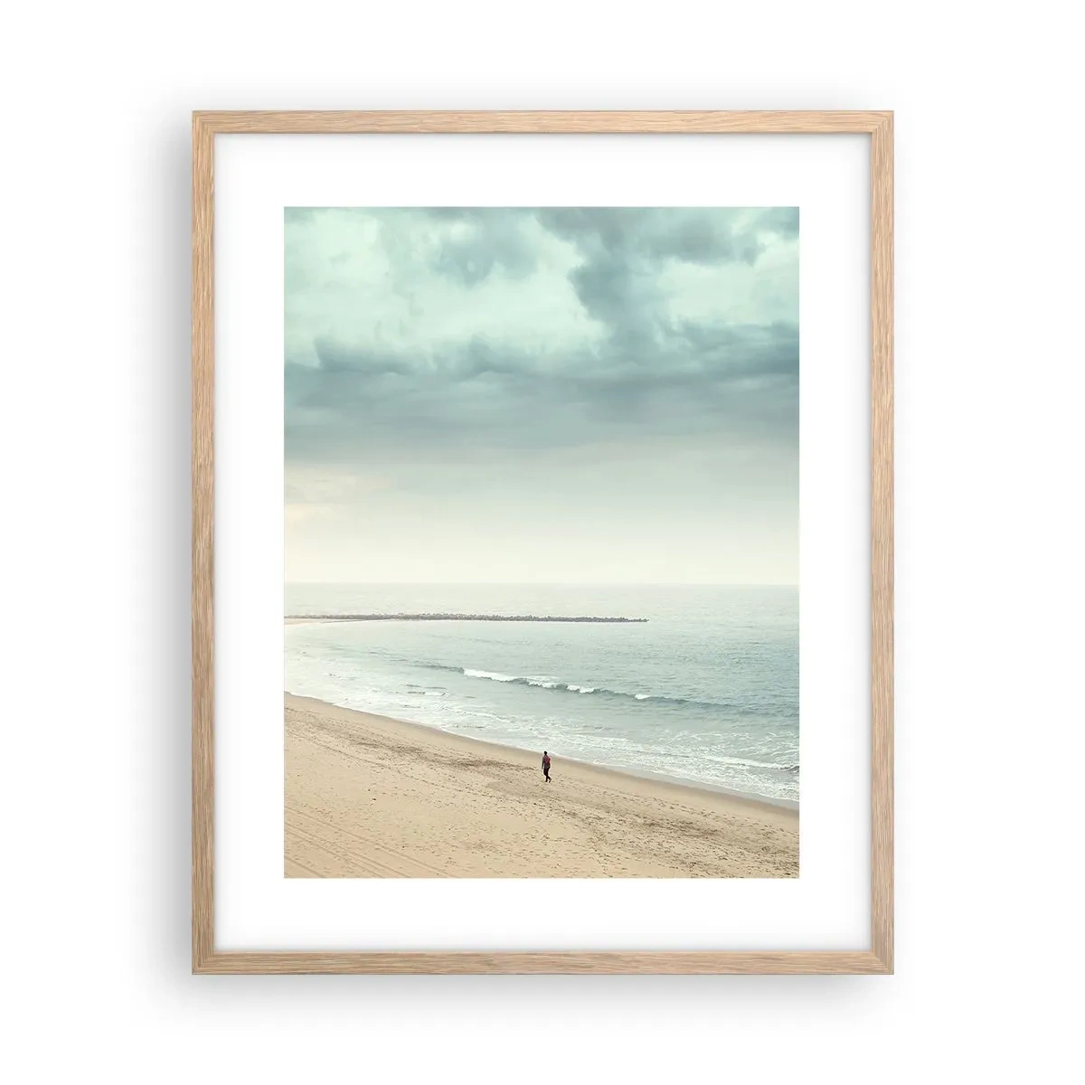 Plakat w ramie jasny dąb - w poszukiwaniu spokoju - 40x50 cm