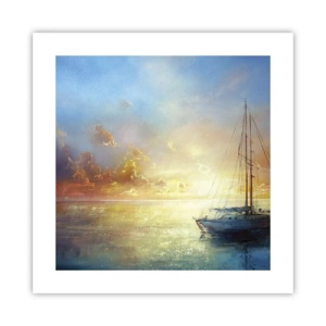 Plakat - W złotej zatoce - 40x40 cm