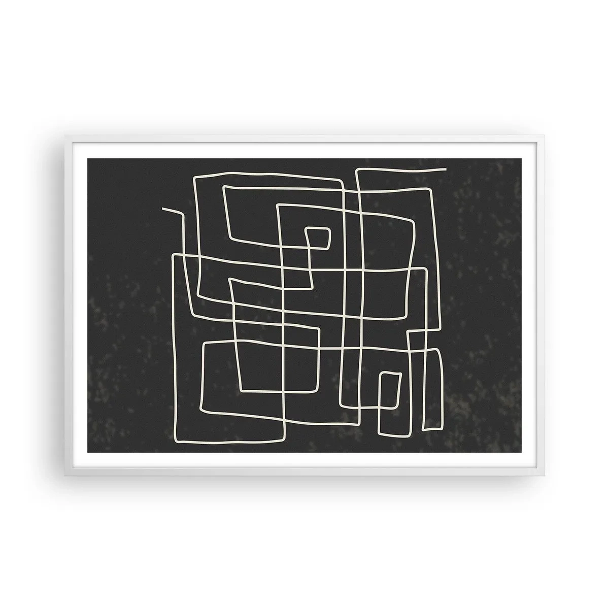 Plakat w białej ramie - Nie taki prosty - 100x70 cm