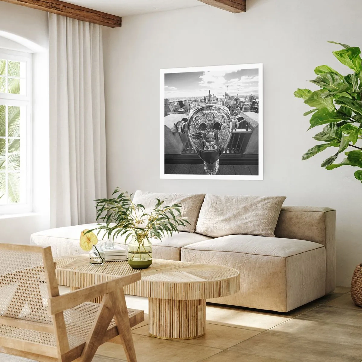 Plakat - Miasto nad miastami - 50x50 cm