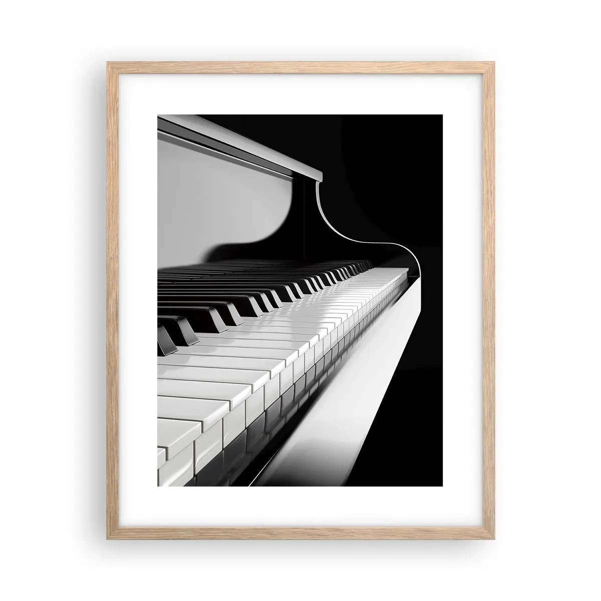 Plakat w ramie jasny dąb - Harmonia kształtów i barw - 40x50 cm