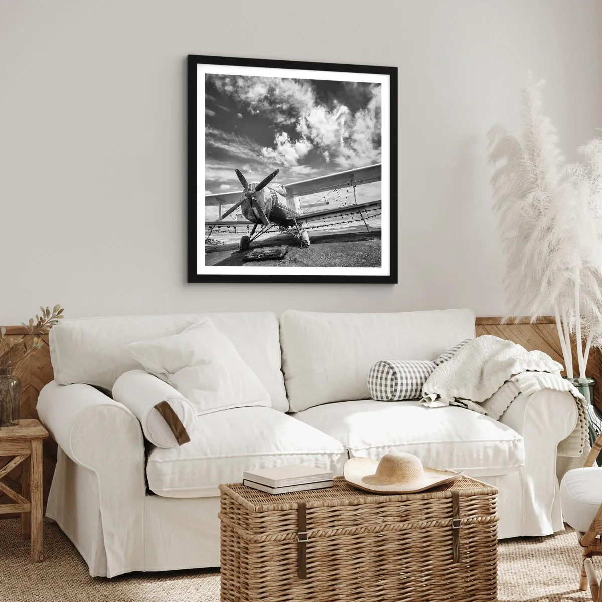 Plakat w czarnej ramie - Nie mogę się doczekać! - 60x60 cm