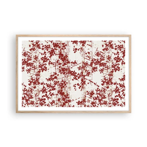 Plakat w ramie jasny dąb - Jak dawny perkalik - 91x61 cm