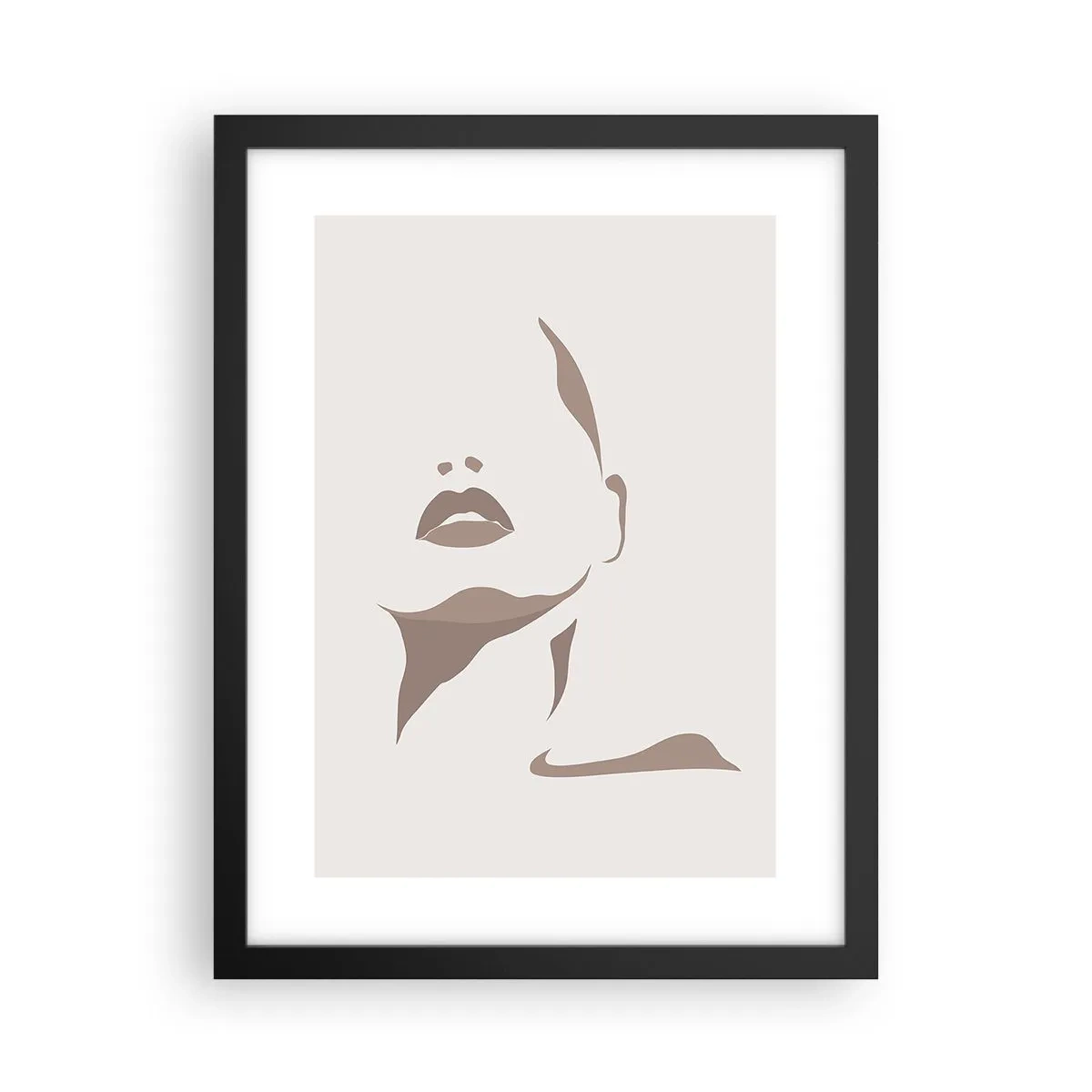 Plakat w czarnej ramie - Stworzona ze światła i cienia - 30x40 cm